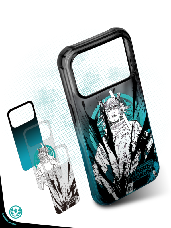 Electric Volt - Cyan Splatter iPhone Case