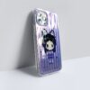 Lavender Pixel Butterfly - Ribbed Texture iPhone Case