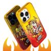 Solar Blaze - Hand-Drawn Flame Gradient iPhone Case