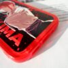 Crimson Control - Industrial Typography Splatter iPhone Case