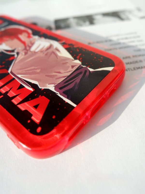 Crimson Control - Industrial Typography Splatter iPhone Case