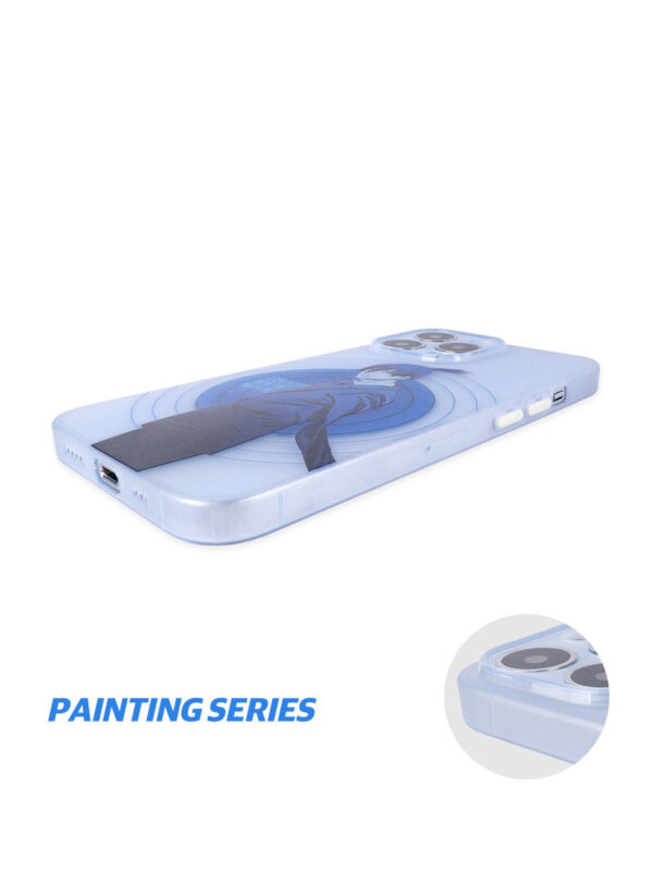 Silent Agent - Indigo Target Monochromatic iPhone Case