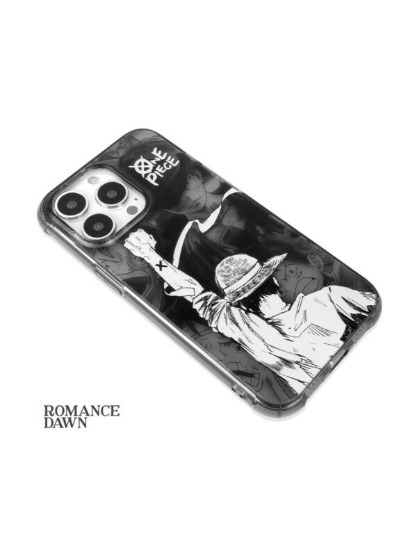 Monochromatic Manga Line Art Pirate Rebellion iPhone Case