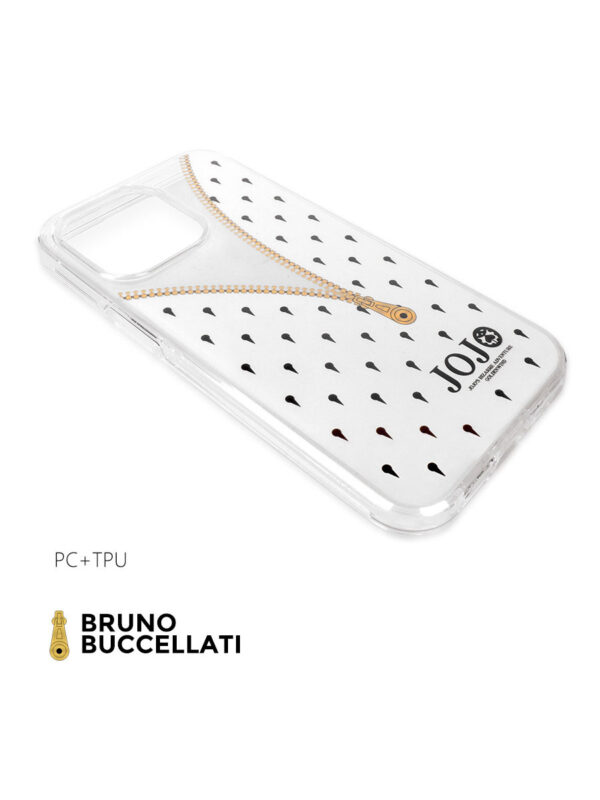 White Gold Zipper Reveal Teardrop Pattern iPhone Case