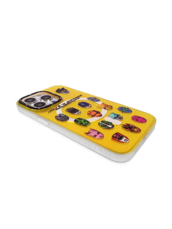 Tactical Helmet Collage Metallic Yellow - Aesthetic iPhone Case