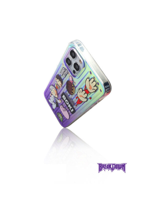 Holographic Laser Surreal Cartoon Sticker iPhone Case