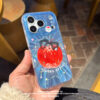Sunburst Electric Blue Shimmer Cool Apple iPhone Case