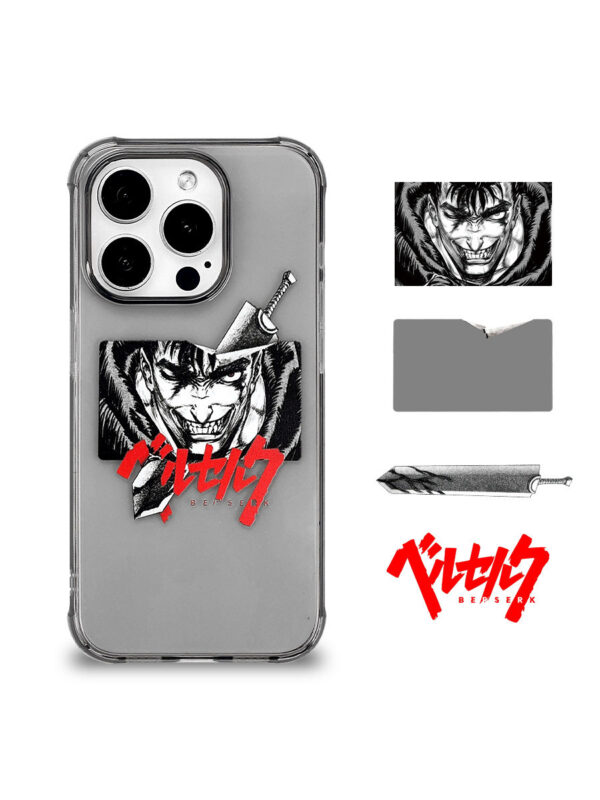 The Crimson Frenzy - Monochrome Panel iPhone Case