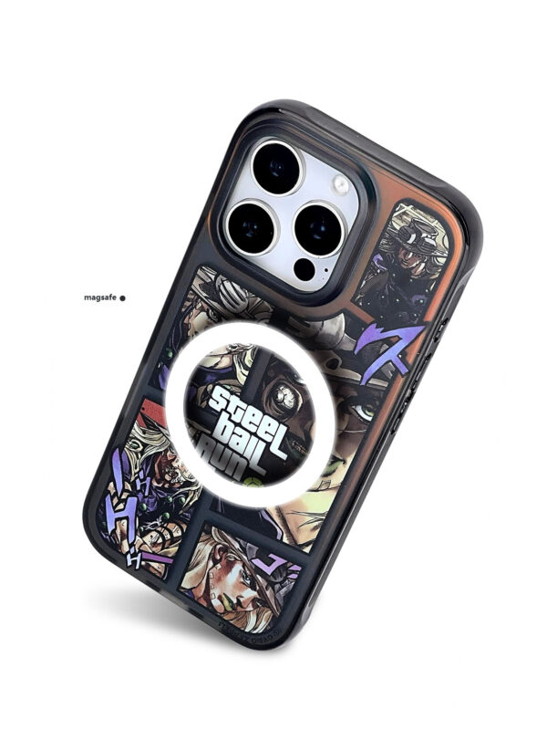 The Infinite Spin - Collage Noir iPhone Case