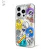 Neon Cyberpunk Sketch Brushed Silver Lightning for iPhone