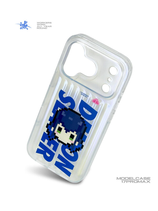 Azure Peak - Pixel Glitch Wave iPhone Case