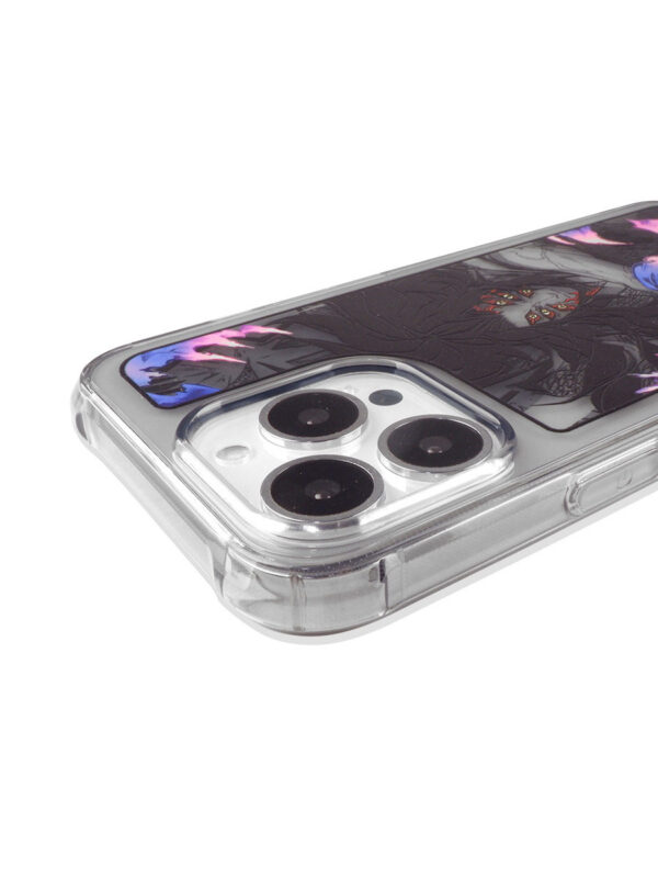 Six Eyes Void - Neon Flame Sketch iPhone Case