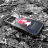 Crimson Halo - Gothic Line Art iPhone Case
