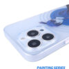 Silent Agent - Indigo Target Monochromatic iPhone Case