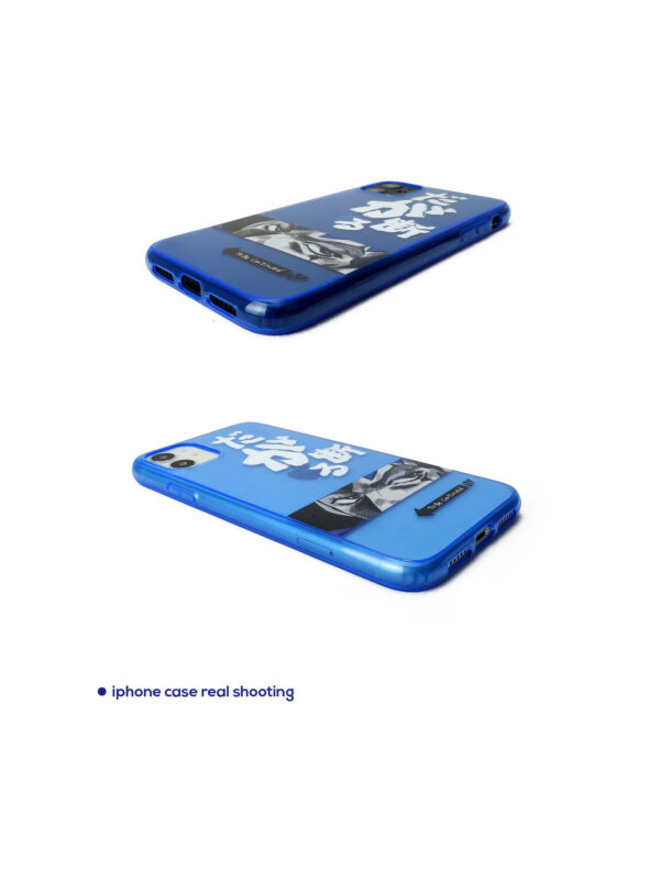 Deep Royal Bold Calligraphy Intense Gaze Eyes iPhone Case