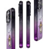 Dark Purple Ombre Retro Pixel Cowboy iPhone Case