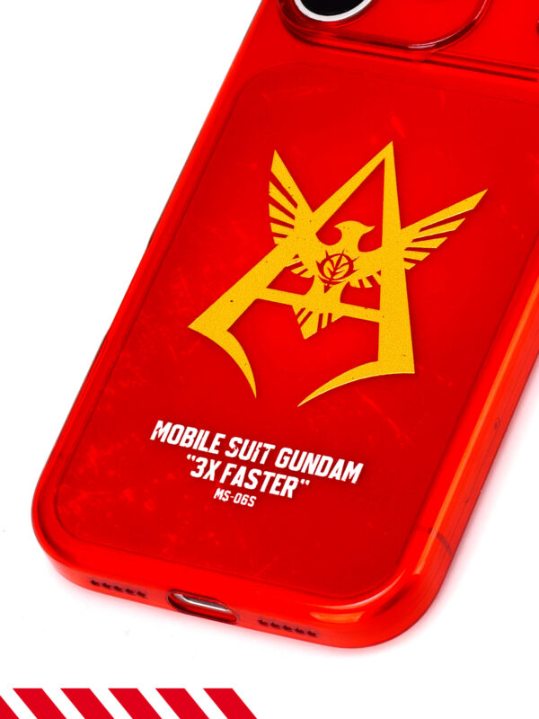 主图-04 Crimson Red Tactical Winged Emblem iPhone Case