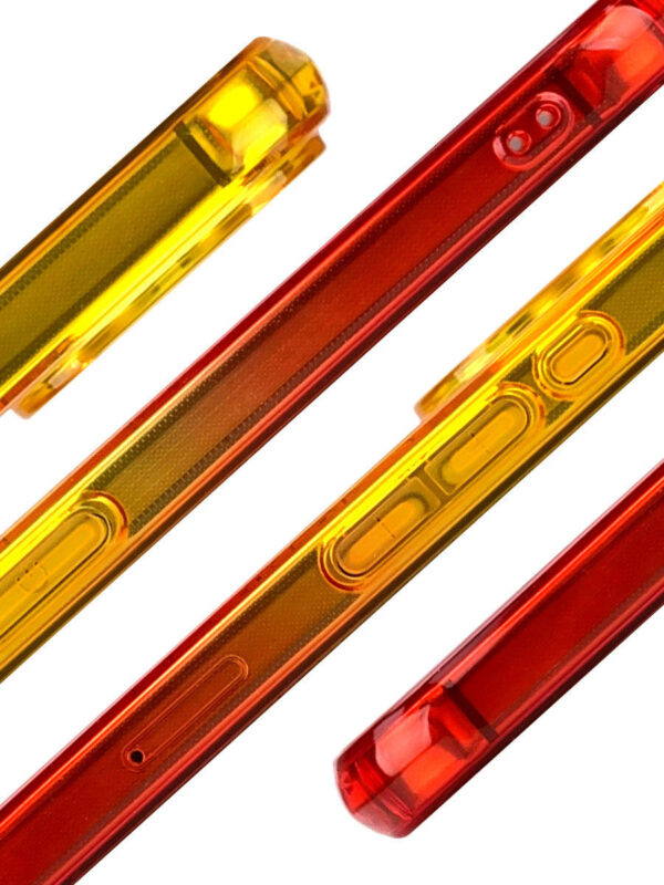 Solar Blaze - Hand-Drawn Flame Gradient iPhone Case