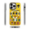 Tactical Helmet Collage Metallic Yellow - Aesthetic iPhone Case