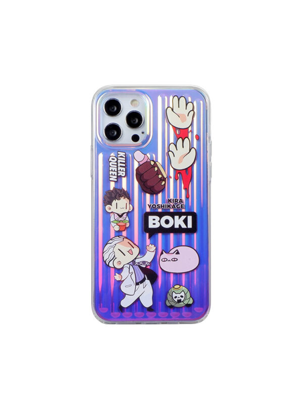 Holographic Laser Surreal Cartoon Sticker iPhone Case