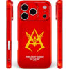 主图-05 Crimson Red Tactical Winged Emblem iPhone Case