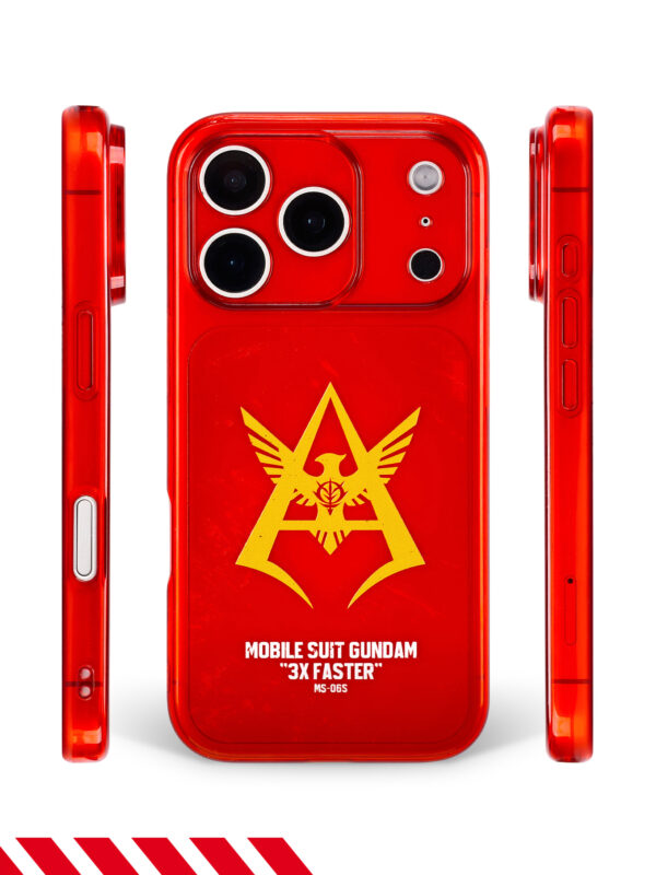 主图-05 Crimson Red Tactical Winged Emblem iPhone Case