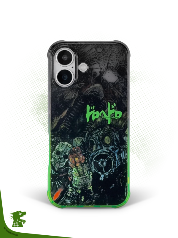 Toxic Swamp Grunge - Neon Green Graffit Sketch iPhone Case