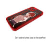 Crimson Control - Industrial Typography Splatter iPhone Case