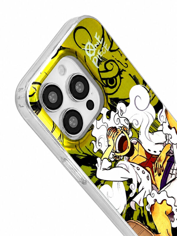 Vibrant Yellow Explosive Manga Laughing Chaos iPhone Case