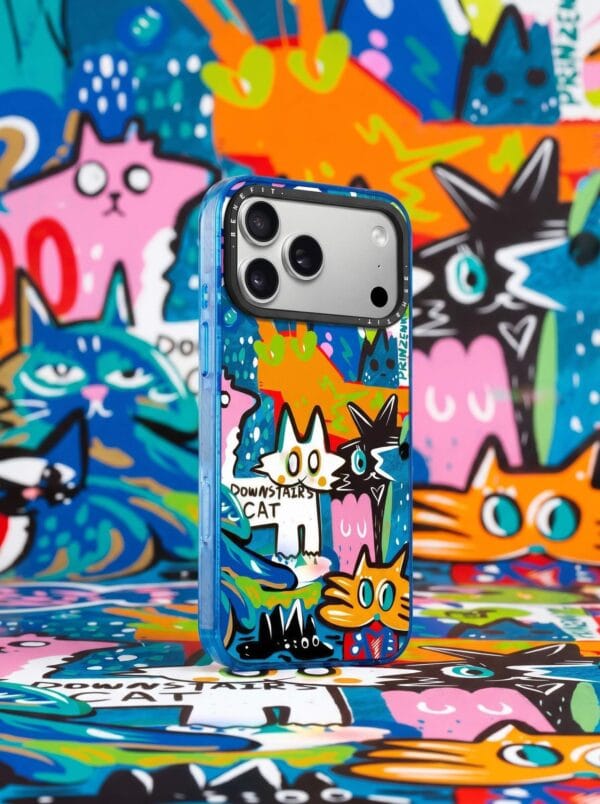 Street Pop Culture Abstract Graffiti Cat Collage for iPhone