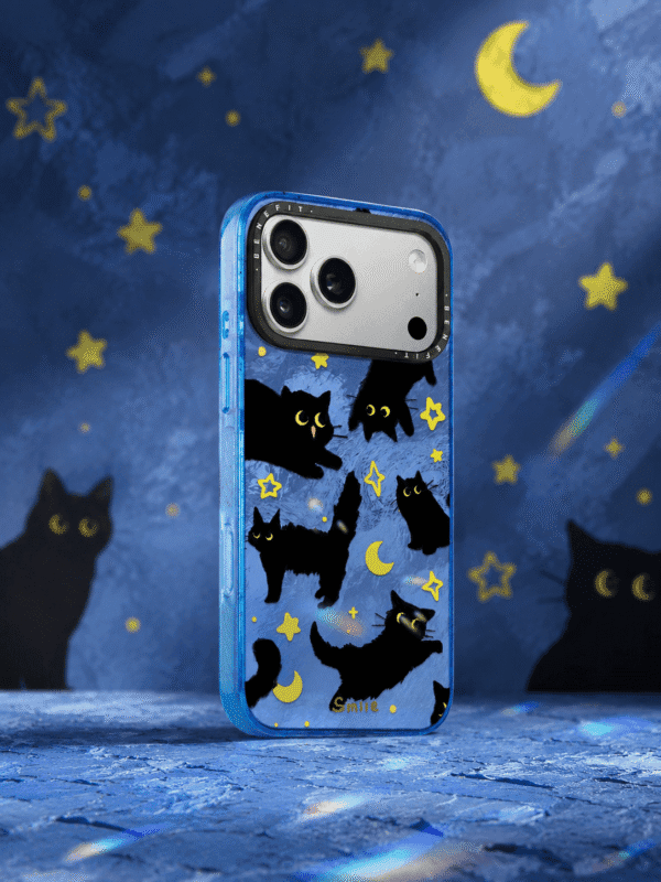 Black Cat Night Sky for iPhone