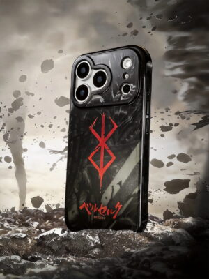 Crimson Runemark Heavy Metal Armor Texture - Aesthetic iPhone 17 Case (1) Crimson Runemark Heavy Metal Armor Texture - Aesthetic iPhone Case