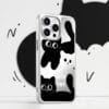 Cute Black and White Cat Mirror for iPhone