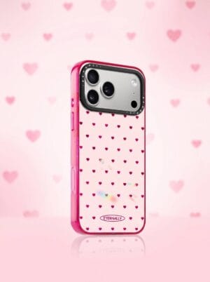 Retro Y2K Eternally Love Cute Pink Heart Pattern for iPhone
