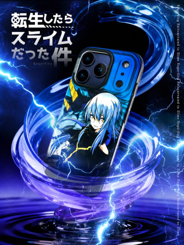 Electric Cobalt Cyber Warrior Shadow Beast iPhone Case