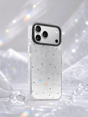 Minimalist Glitter Silver Star for iPhone
