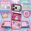 Y2K Pink Pixel Game Retro Gamer Cat for iPhone