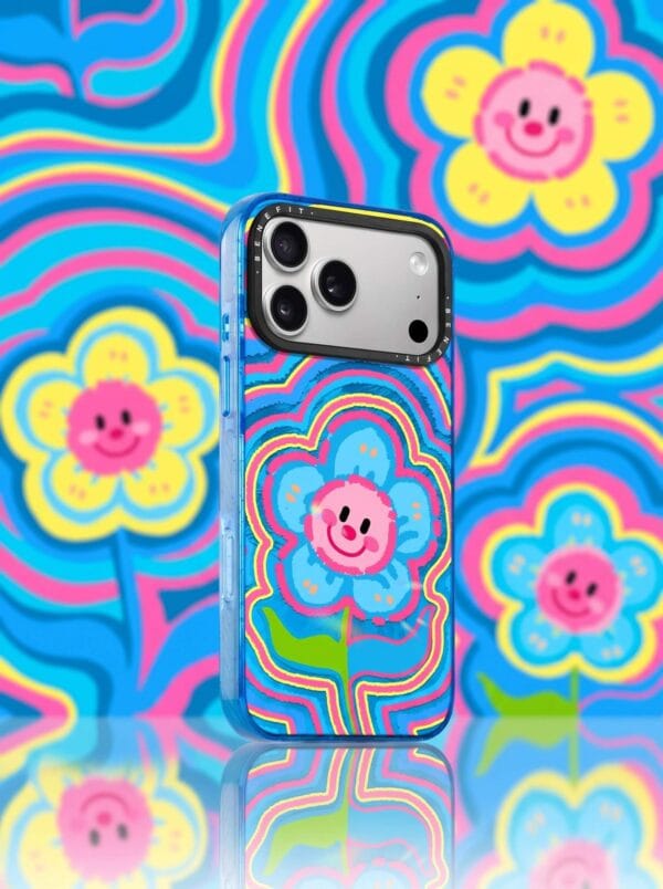Retro Psychedelic Smiley Flower for iPhone