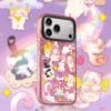 Rose Pink Foil Cute "Spring Journey of Cats" for iPhone