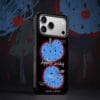 Surrealist Black and Blue Apple for iPhone