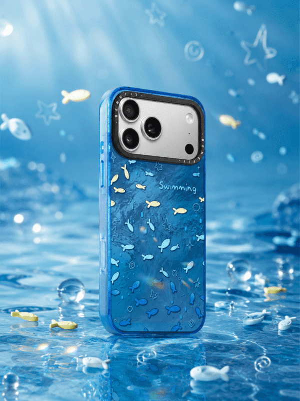 Deep Blue Water Ripple "Swimming" Ocean Fish for iPhone
