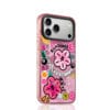 Pink Metallic Sticker "Get Rich" Y2K Aesthetic for iPhone
