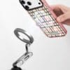 Y2K Pastel Gingham Checkered Grunge Pink Plaid for iPhone