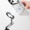 Cute Rabbit Holographic Silver for iPhone
