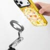 Kidcore Retro Cartoon Girl Dopamine Yellow for iPhone
