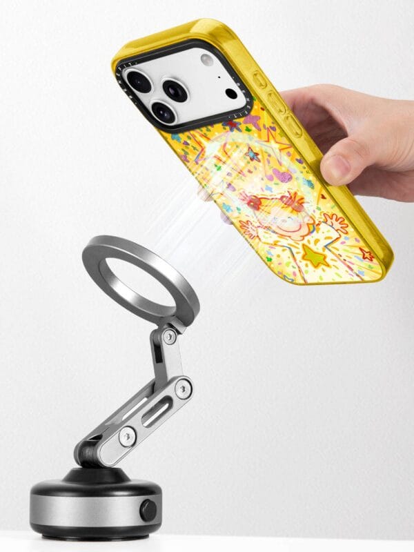 Kidcore Retro Cartoon Girl Dopamine Yellow for iPhone