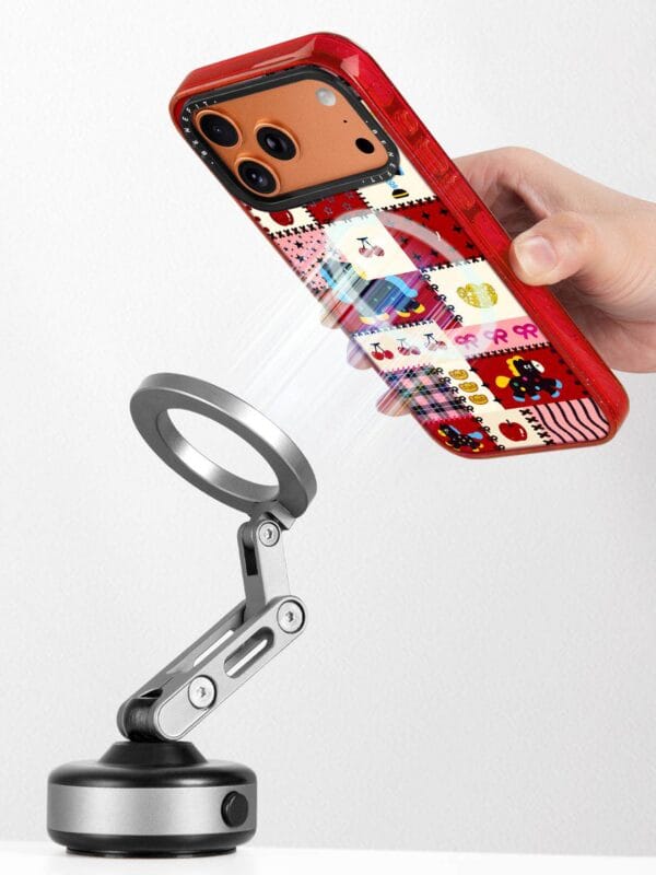 Red Quilt Cherry Bows Vintage Patchwork Pony for iPhone