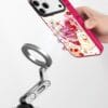 Retro Red Heart Bear Cute Coquette Ribbon Cat for iPhone