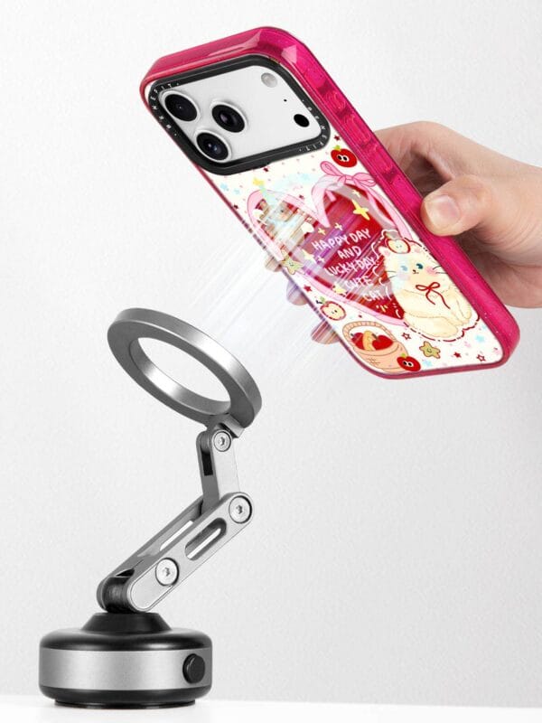 Retro Red Heart Bear Cute Coquette Ribbon Cat for iPhone