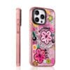 Pink Metallic Sticker "Get Rich" Y2K Aesthetic for iPhone